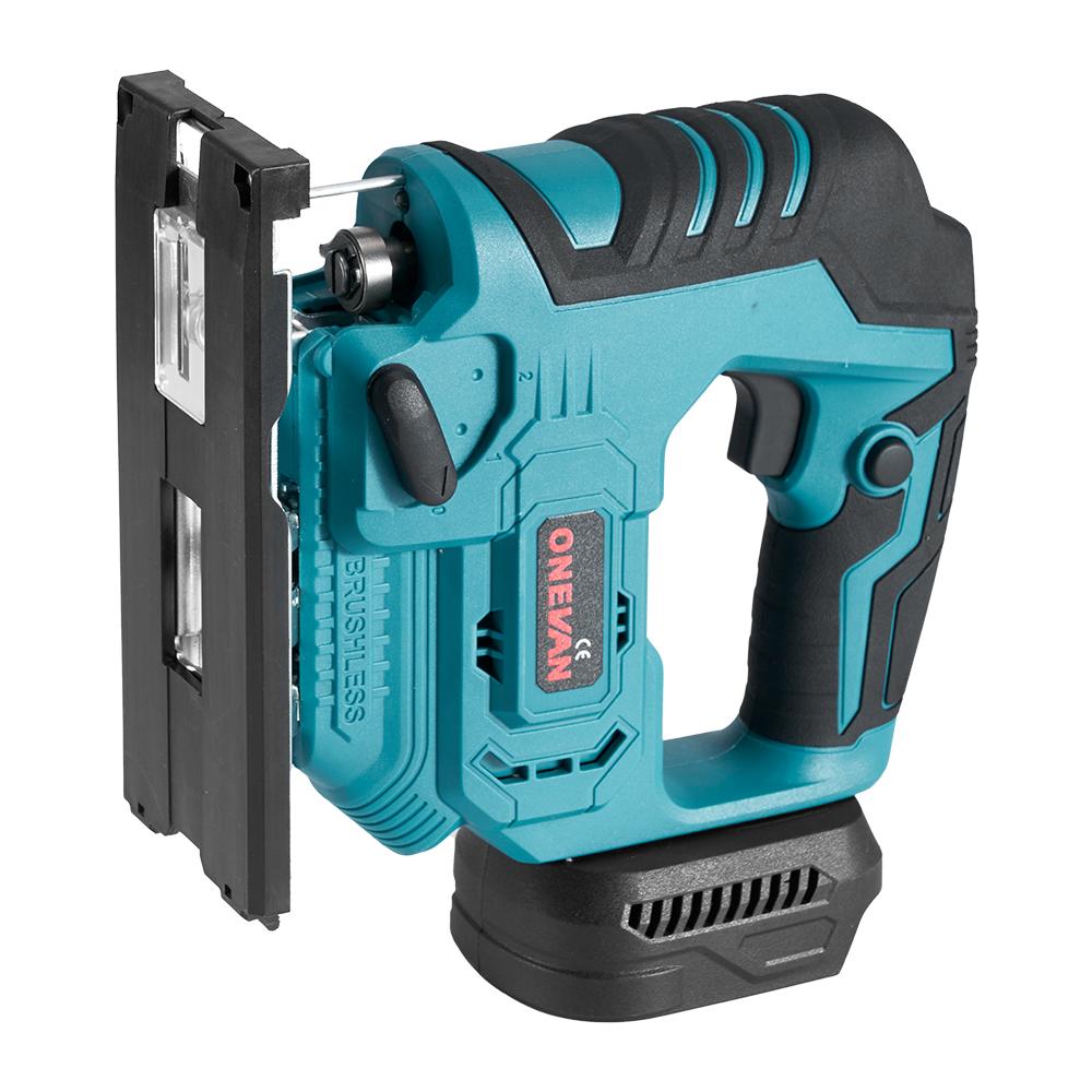 ONEVAN 3500 об/мин бесщеточный электрический лобзик 1000 Вт лобзик регулируемое лезвие 3 переменных скорости деревообрабатывающий инструмент для Makita 18 В аккумулятор