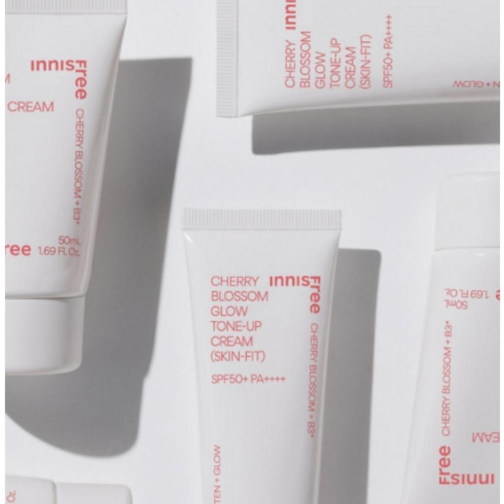 Innisfree Cherry Blossom Glow Skin Fit Tone Up Cream SPF50+ PA++++ Radiance UV Protection 50ml