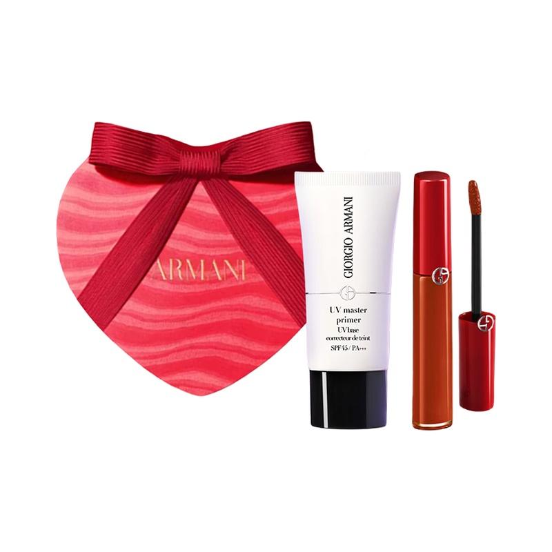 Набор для макияжа Armani Crystal Soft Light 2026 Ограниченный выпуск ко Дню святого Валентина Легко наносится Естественный 6,5 мл+30 мл