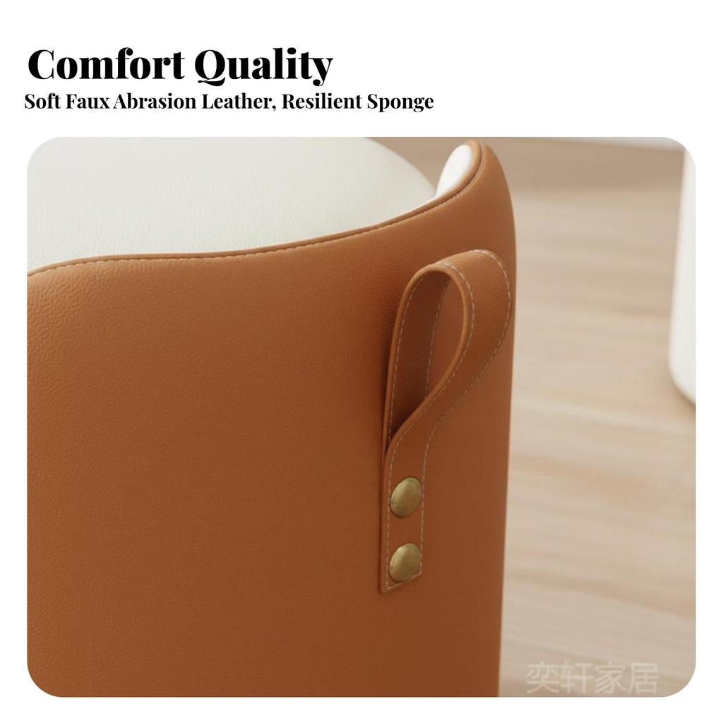 Cat Paw Footstool Light Luxury & design Cat Paw-Shaped Seat Gold-Tone Legs Plush padded surface for Home Decorators, Students