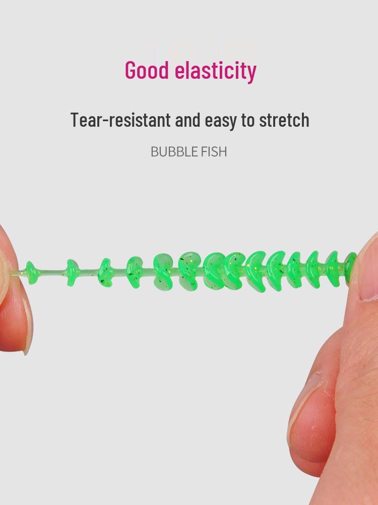 Японский микро-джиговый спиннинг 3,5 см с игловидным хвостовиком и мягкой приманкой- червем для окуня и мандаринки - 4,8 см с прямым хвостовиком