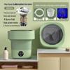 Compact Folding Mini Washing Machine - Portable Underwear Washer and Dryer for Dorms and Homes with Sterilization Feature