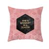 Geometric Sofa Pillow Cover Peach Skin Creative Home Office Cushion Cover Car Cushion