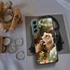 Чехлы для телефона с хомяками в шляпах и ушами для Samsung A17 A14 A24 A34 A54 A03S A04S A13 A23 A33 A53 A70 A50S A30 A40 A51 A41 A20E