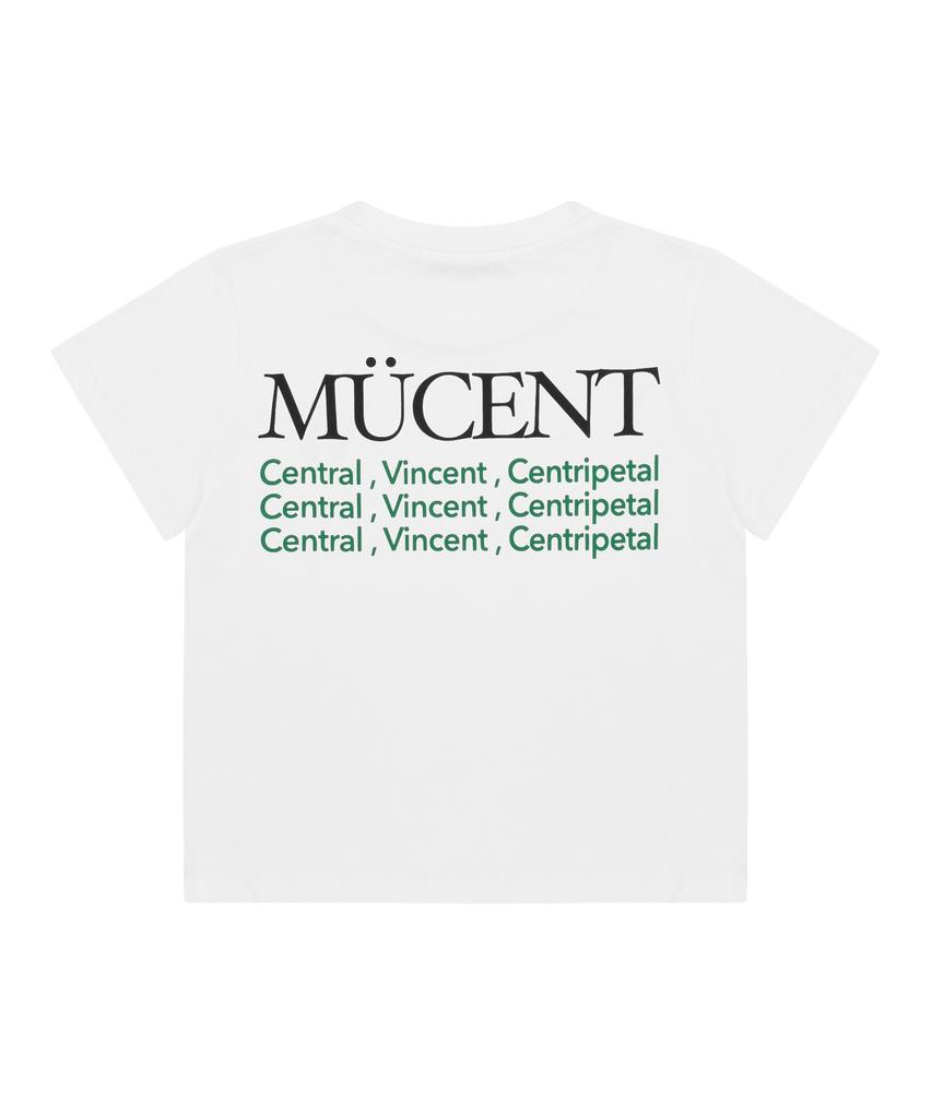 MUCENT Slogan Short Sleeve T-Shirt (Crop, Loose Fit)