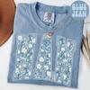 Футболка Wildflower Nan Comfort Colors, Футболка для бабушки, Подарки на День матери, Футболка для новой бабушки, Футболка