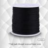 100 м x 0,8 мм Нейлоновая нить для китайских узлов Rattail Macrame Shamballa Нить String Черная нить для китайских узлов Товары для дома Веревка для вязания