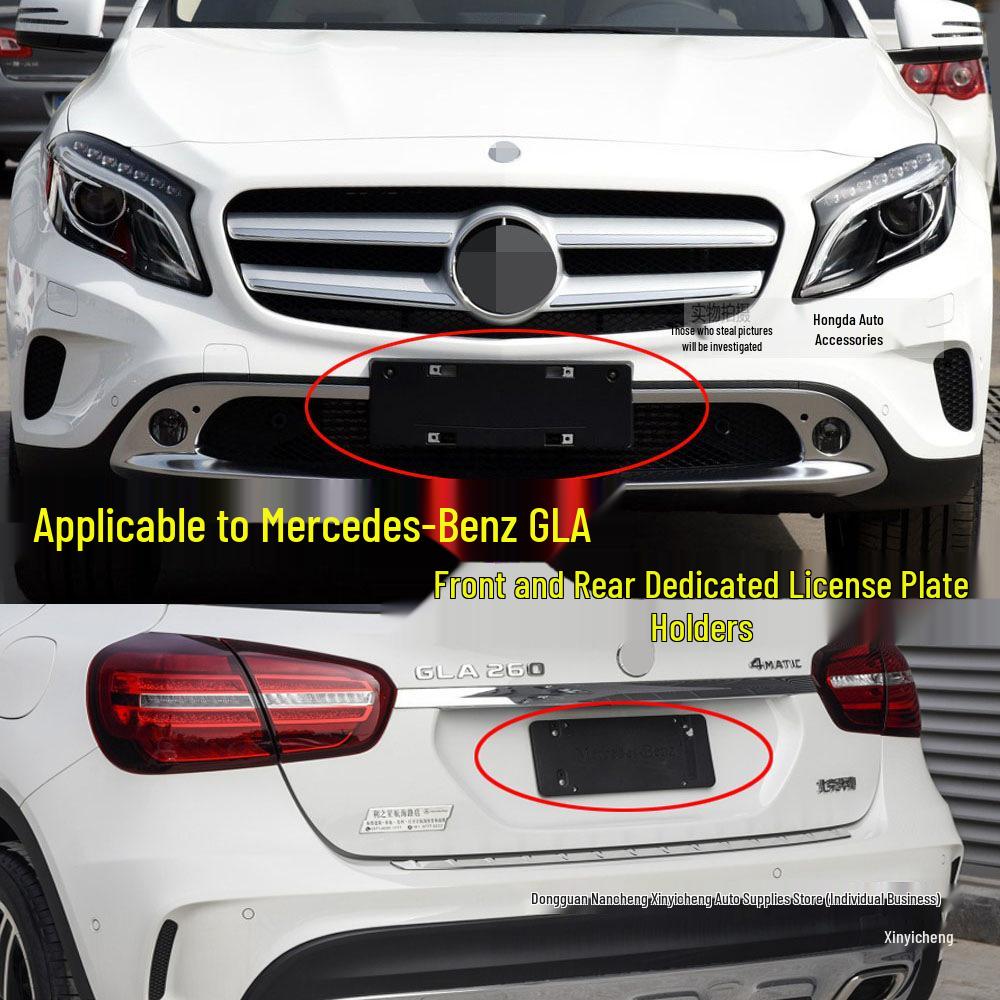 Крепление-держатель для переднего и заднего номерного знака Mercedes W156 GLA200/220/260
