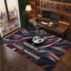 Wigan Warriors Personalized Crystal Velvet Carpet, Customized Name Text Soft Anti‑Slip Rug for Living Room Bedroom
