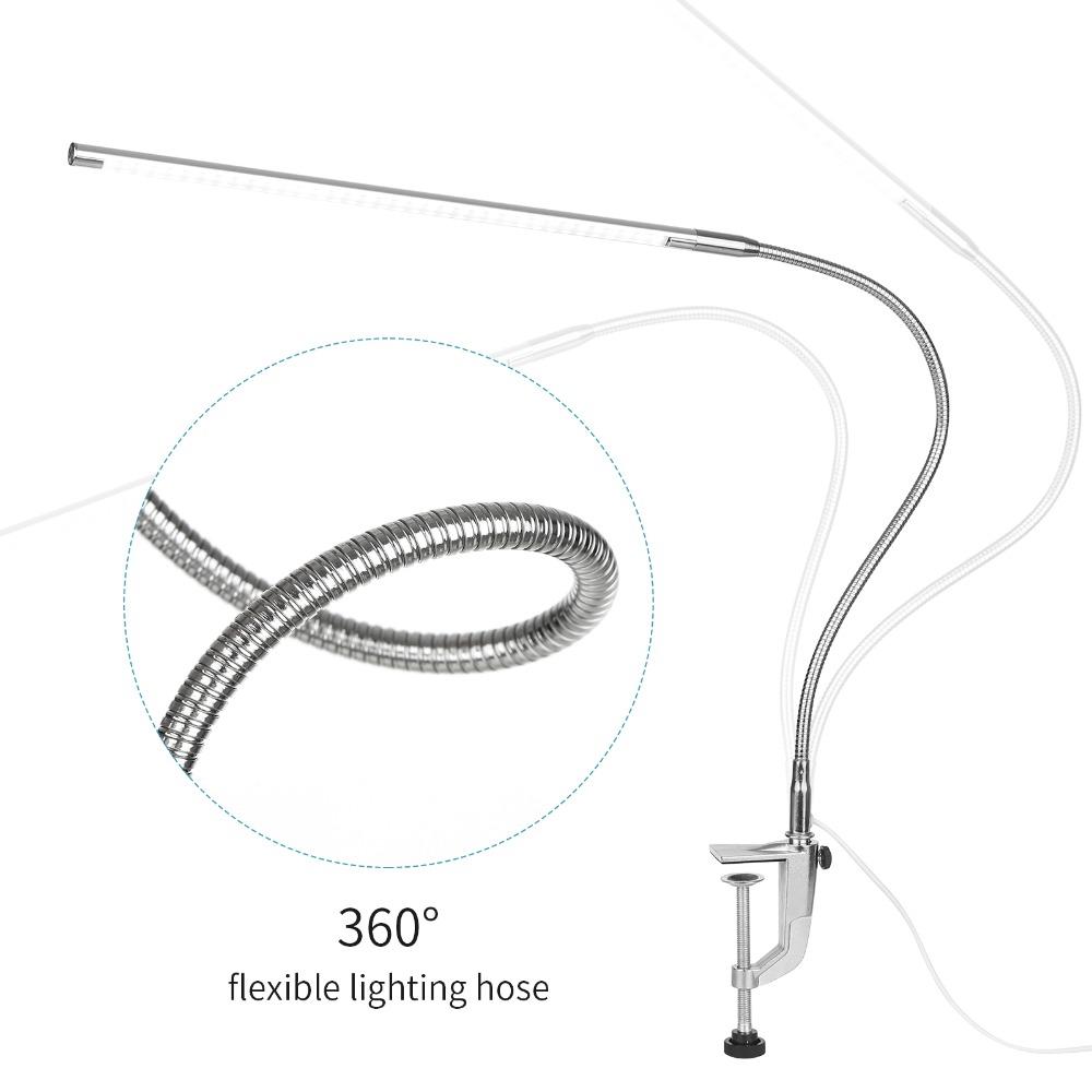 Adjustable LED Desk Lamp Dimmable Gooseneck Desk Lamp Eye Care LED Lamp Reading