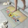 Cartoon S-Sponge-B-Bob Door Mat Nordic Style Bedroom Living Room Doormat Home Balcony Anti-Slip Alfombra