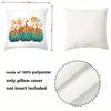 1 Pieces Floral Pumpkins Printed White Decorative Throw Pillows Polyester pillowcase, sofa  cushion cov Headboard Pillow