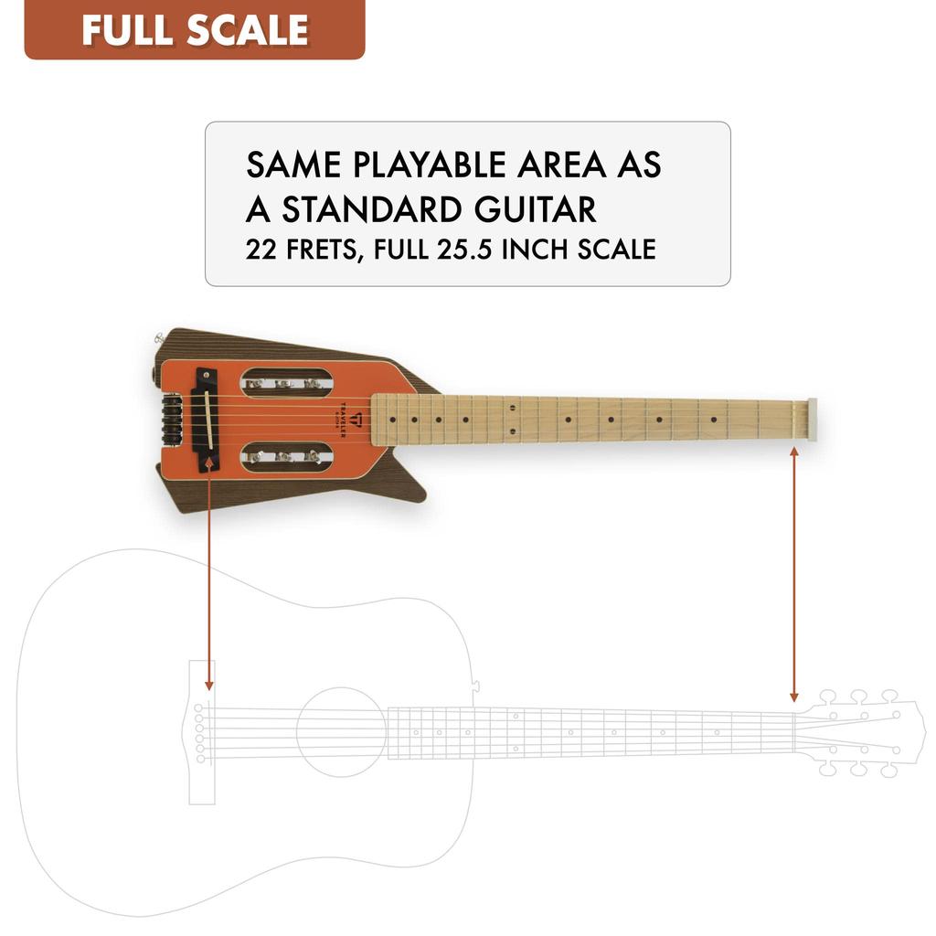 TRAVELER GUITAR Traveler Guitar Electric Acoustic Guitar Orange Molten Lava Ultra-Light EDGE/Bittersweet &