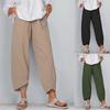 Simple Loose Casual Nine-Point Pants for Women In Plus Sizes: New Cross-Border Solid Color Collection