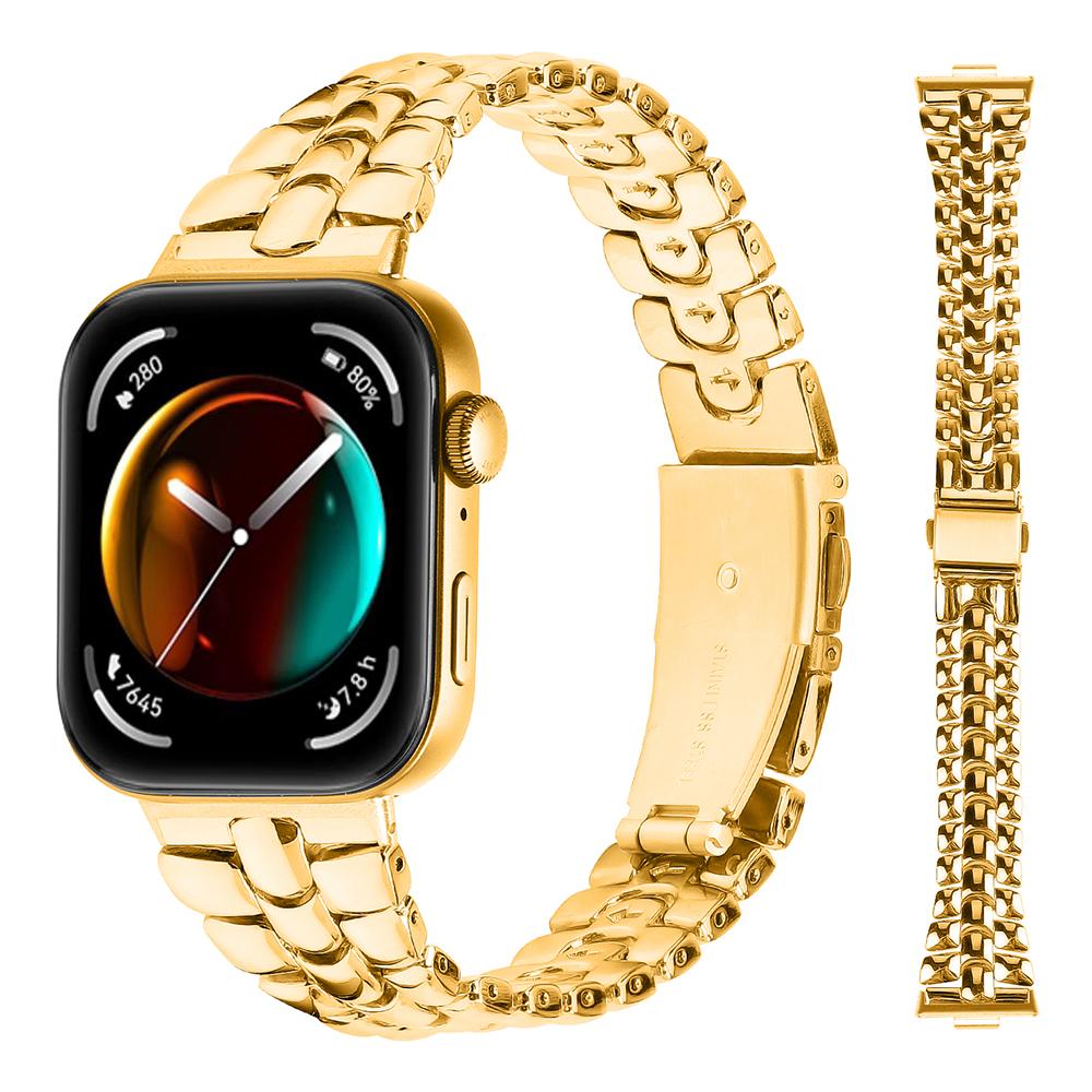 For Huawei Watch Fit 3 Watch Band Fishbone Design Wrist Strap Bracelet