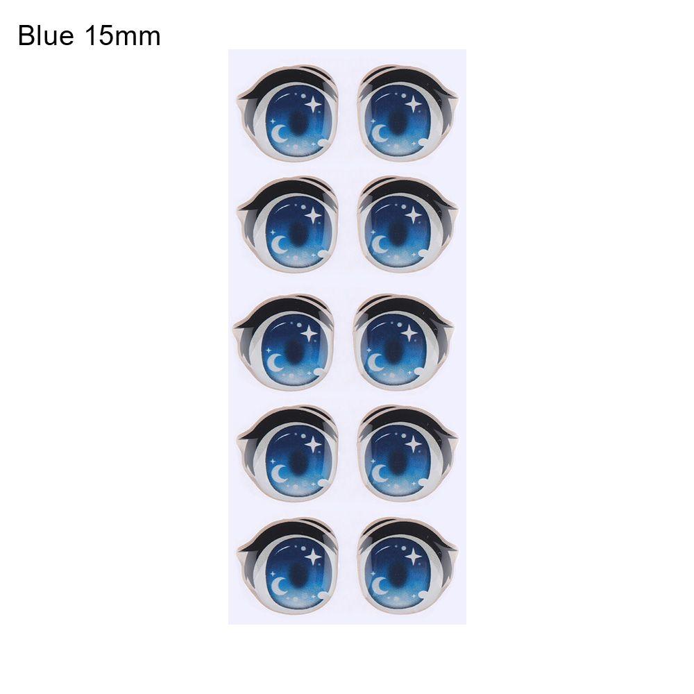 Стеклянные и лунные кристаллы, наклейки с мультяшными глазами, орган, паста, чипсы для глаз, бумажная аниме-статуэтка, кукла