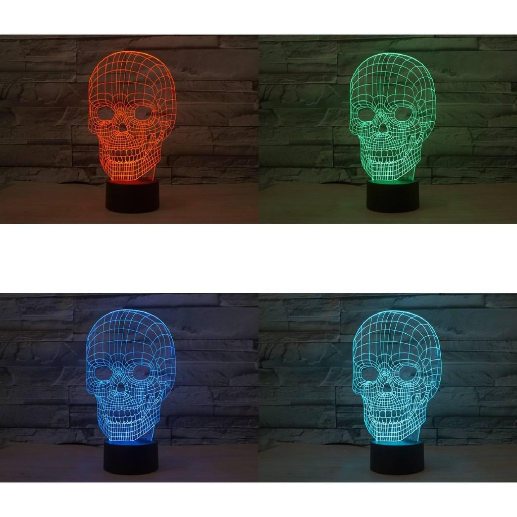 Креативная настольная лампа с 3D сенсорным управлением, красочный ночник, идеальный подарок на день рождения для спальни