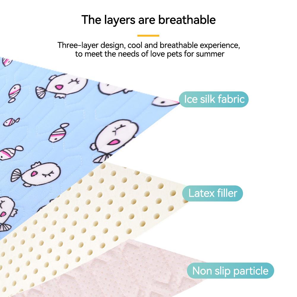 Летний дышащий коврик для собак, охлаждающий летний коврик для собак, коврик для дивана для кошек, дышащий коврик для домашних животных для маленьких, средних, больших собак