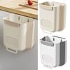 Portable Large Car Waste Bin Foldable Trash Can for Kitchen Hanging Trash Bin Cabinet Door Wall Mounted Garbage Bucket