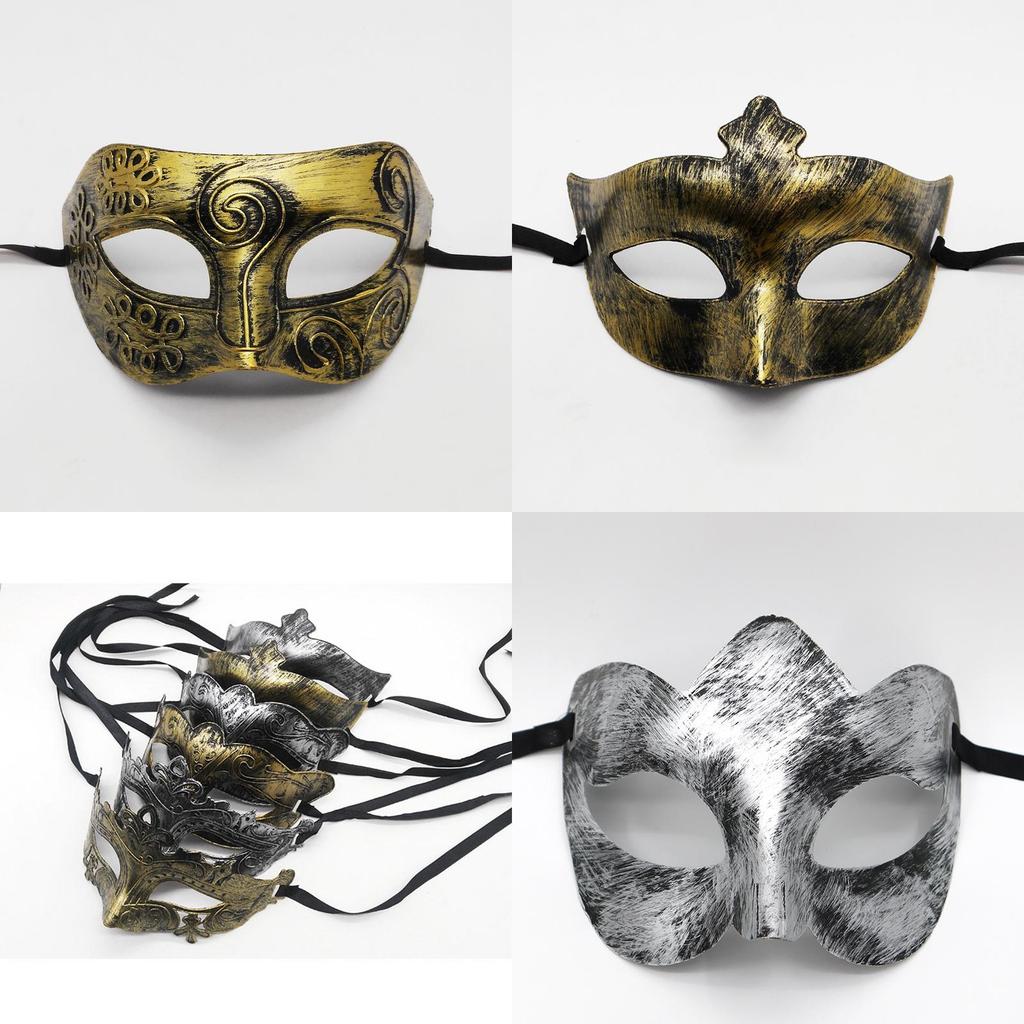 Unique Mysterious Angel Mask Retro Jazz Flathead Design Antique Half Face Mask For Halloween