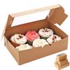 10Pcs/set Portable Transparent Window Cupcake Box Cake Biscuit Cookie Package Boxes Pastry Packaging Dessert Container Gift Box