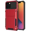 Кошелек с отделениями для карт для iPhone 13 11 12 Pro Max Mini 7 8 Plus X XS Max XR SE 2020, Чехол-слайдер Бронированный кошелек с держателем для карт
