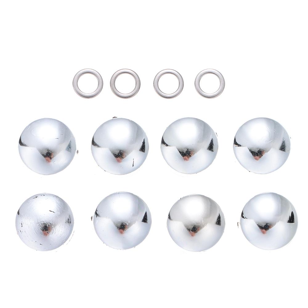 Silver Self-Tapping Screw Anti-Theft Sheet Metal Screws Security Button Head License Plate