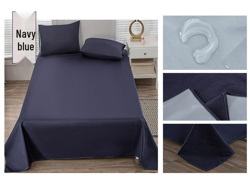 Waterproof Machine-Washable Bed Sheet for Children and Elderly - Anti-Incontinence Urine Pad, Soft Napped White Bedspread, Single Piece.