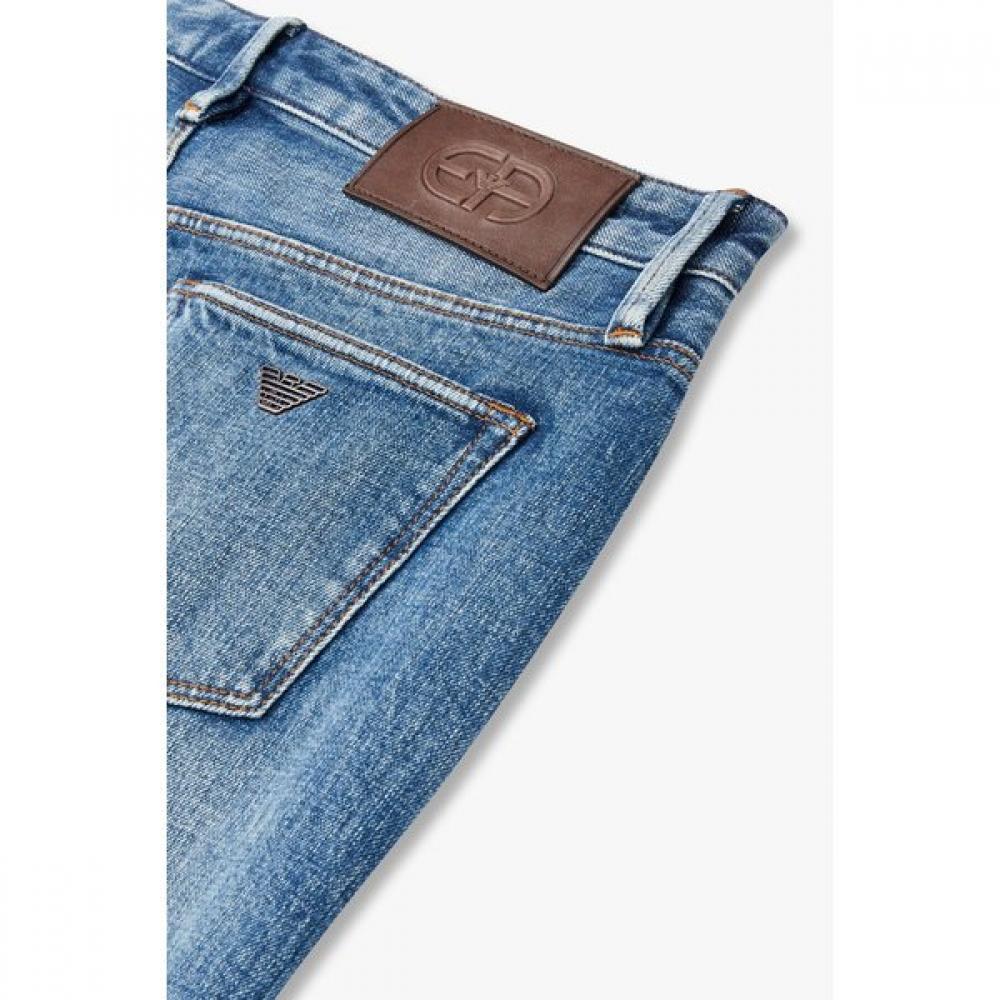Emporio Armani Men S Denim pantS With Logo Detail waShing  A515106007 