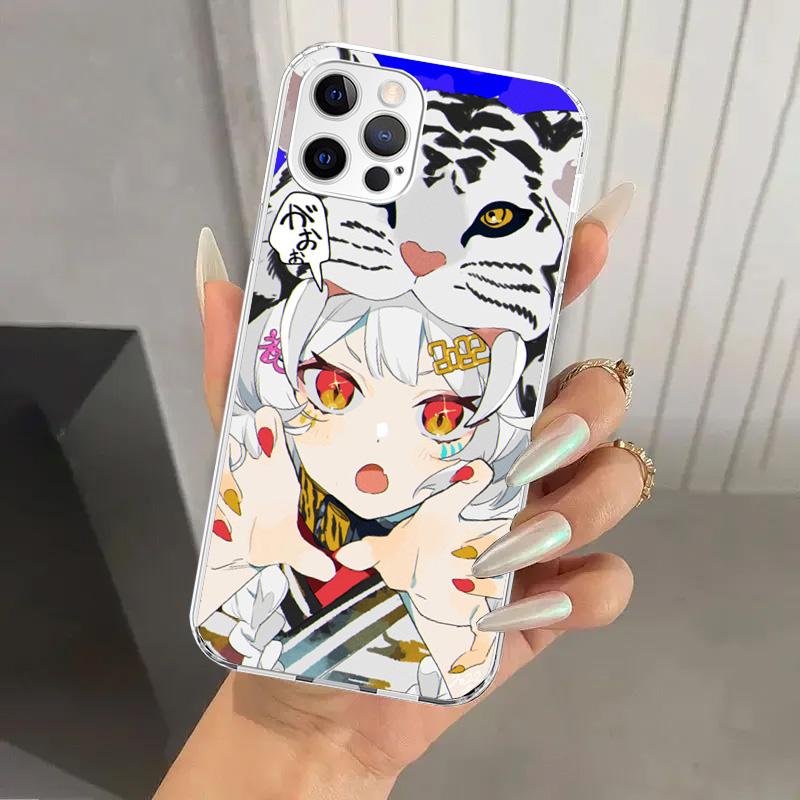 Милый Аниме Девушка INS Чехол для Телефона для Iphone 17 Air 16 15 Plus 14 13 Mini 12 11 Pro Max 16E 7 8 SE 2020 Мягкий Funda Печатный Корпус 17 A