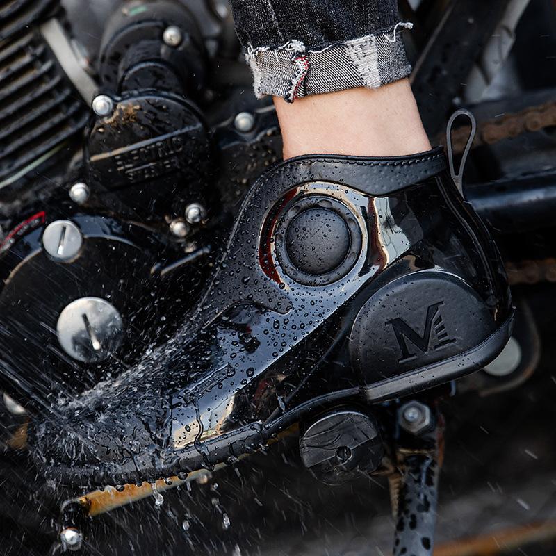 Трендовые персонализированные мужские дождевые туфли водонепроницаемые и нескользящие рыболовные дождевые сапоги на толстой подошве износостойкие и теплые обувь для мытья машины