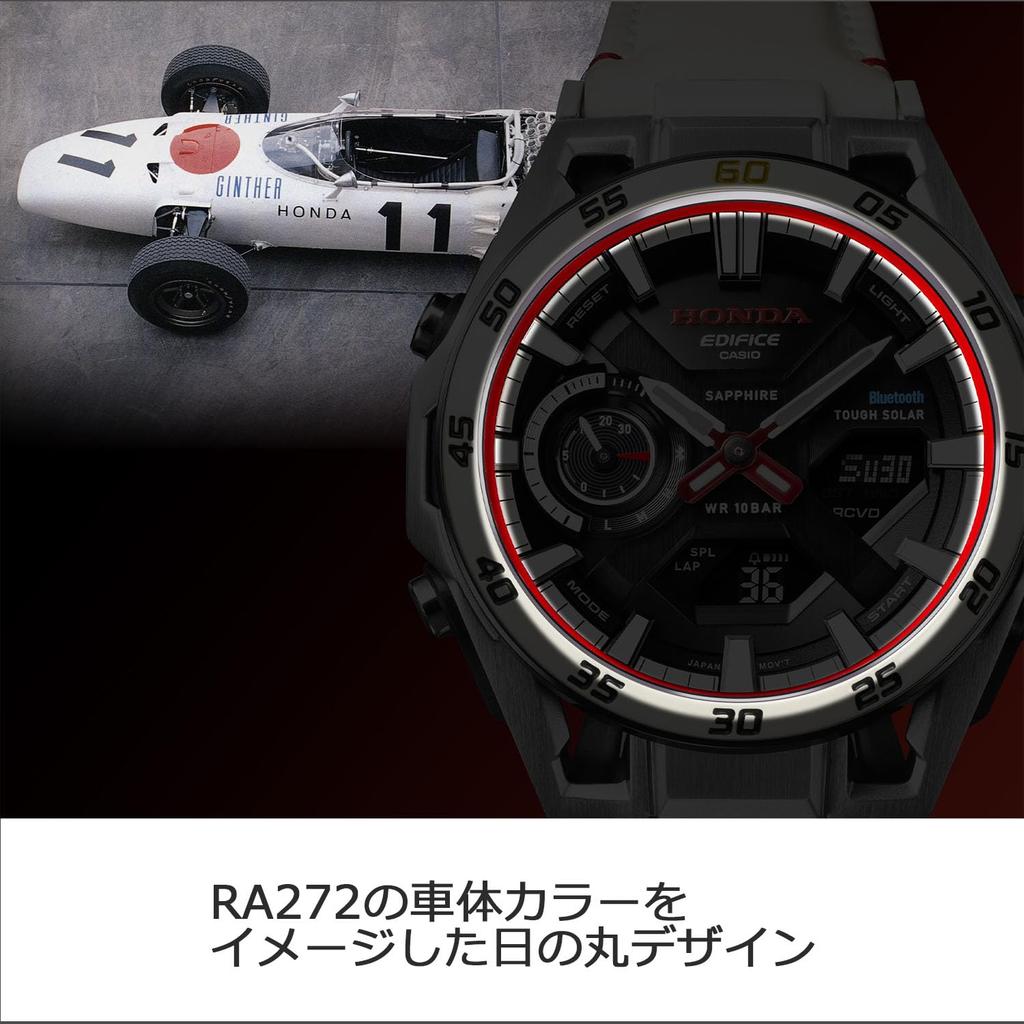 EDIFICE Часы Honda F1 Первая Победа 60-летие Совместная модель Прочное сапфировое стекло Белые часы [Casio] - - Bluetooth, Солнечная энергия, -
