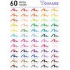 TOSHARE (TOSHARE) Art Marker Pen Dual Tip Coloring Marker Set with Brush & Fine Tip Adult Colorin...