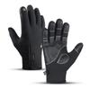 Zipper Gloves for Men, Waterproof, Windproof, Touch Screen, for Outdoor Cycling, Motorcycle