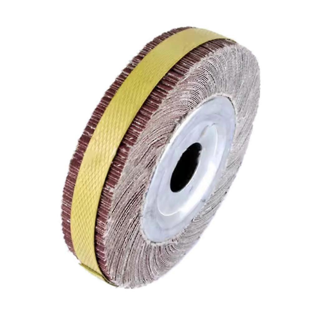 150x25mm Abrasive Flap Wheel Sanding Disc Cloth Mop Wheel for Metal Wood Polishing Grinding