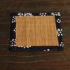 4PCS Square Tea Mat Bamboo Mug Pads Placemat Table Mat  Kitchen