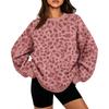 Women's Trendy Casual Long Sleeve Leopard Print Neck Top for Everyday Wear