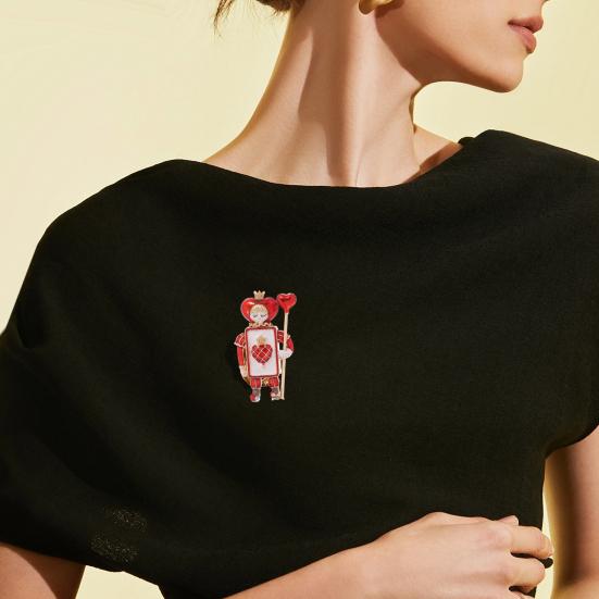 Брошь Солдат Черви Пики Ретро Эмалевая Брошь Пин Милый Солдат Нагрудный Значок Аксессуар для Рубашки Пальто Шляпы Сумки Женский Мужской Рождественский Наряд