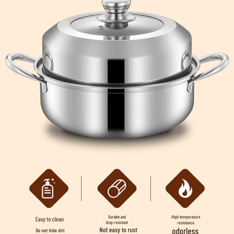 Yifuler EFSS-S011 28см Универсальная кастрюля-пароварка