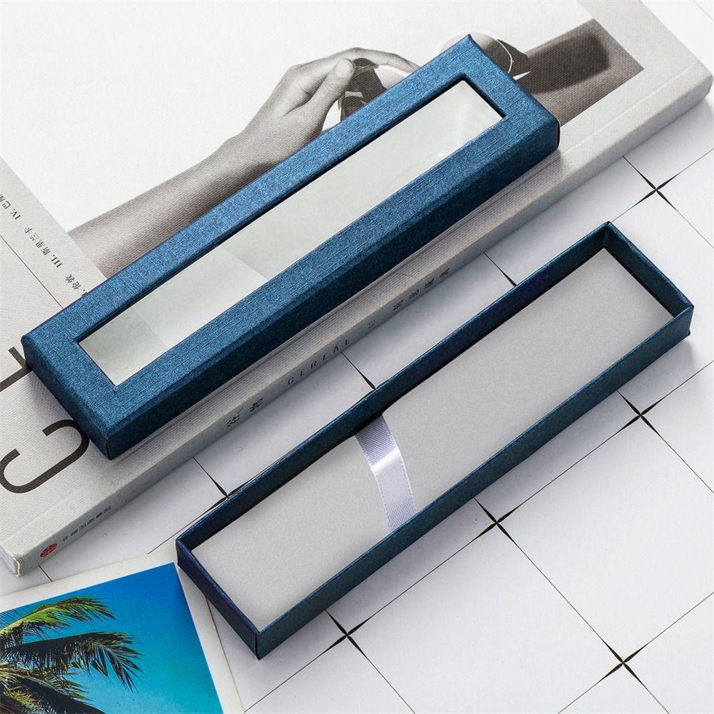 Бумажная коробка Подарочная коробка для ручек Прямоугольный футляр для перьевых ручек Пустая коробка для хранения ручек Друг Студент