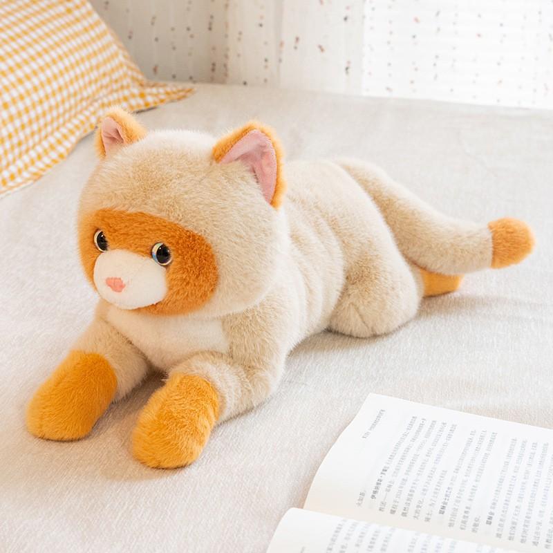Soft Plush Siamese Cat Toy Girls Boys Birthday Gift Home Decor 50cm Realistic Feline Stuffed Animal