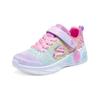 Skechers Удобные амортизирующие дышащие низкие повседневные кроссовки для детей Розово-фиолетовые 302686L-MLT