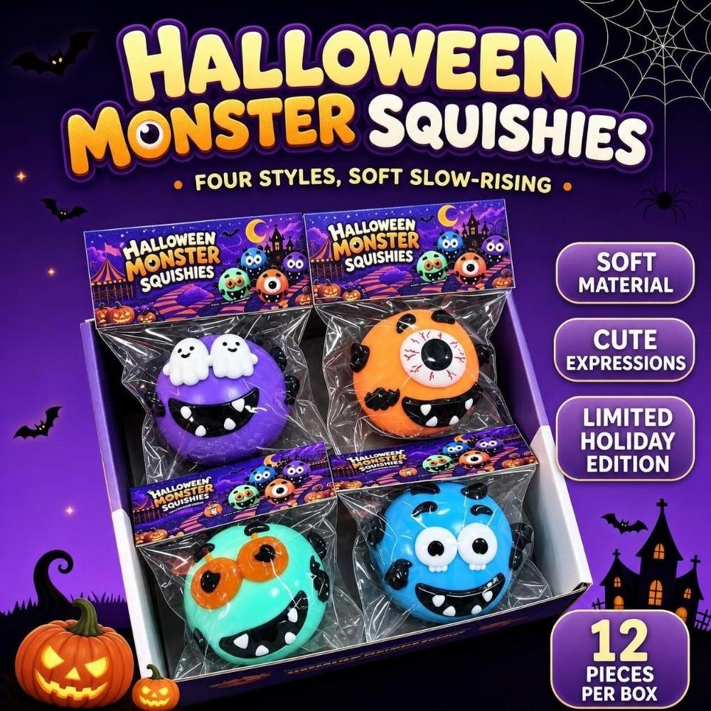Ultra-Soft Quirky Sensory Fidget Toy Halloween Theme Dog Face Swap Squishy Office Desk Decor