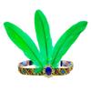 Feather Hair Band Headband Bohemian Indian Gypsy Dance Show Headpiece Headdress