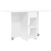 Dining Table 115 X 70 X 75 Cm Particleboard White Rectangular