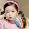 Colorful Matte Headdress Simple Basic Face-Washing Headband Temperament Hoop Wide Hairband Hair Bundle Kid's Hair Accessories