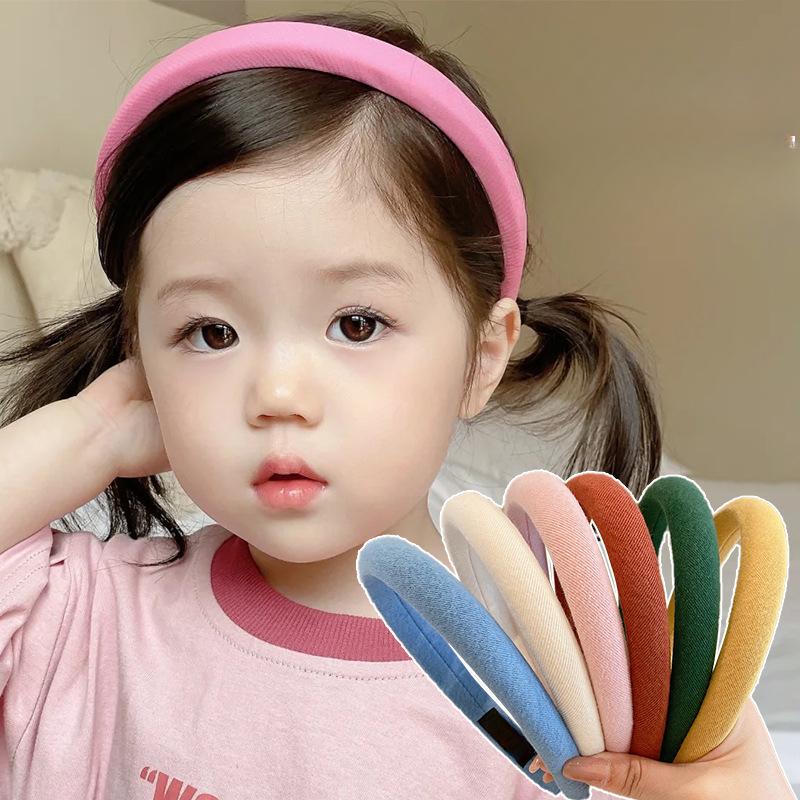 1 Piece Candy Color Hair Band for Kids Girl Simplicity Korean Fashion Hair Hoop for Little Girl Cute Headwear Hair Accessories