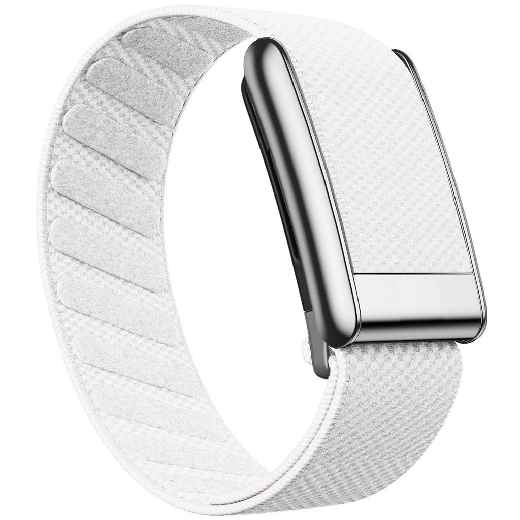 Whoop 5.0 Nylon Elastic Sport Band with Shiny Metal Frame (Gold/Silver)