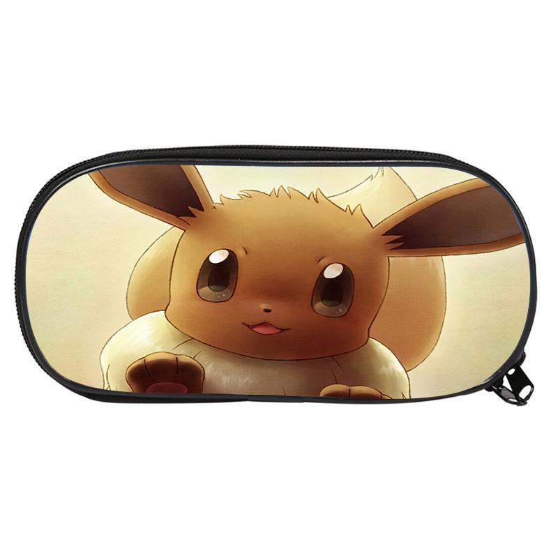 Pokemon Themed Printed Student Single Layer Stationery Storage Pencil Bag