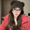 Cute Bear Ear Wool Hat Winter Beanies Warm Lace-up Ear Protection Knitted Bomber Cap Bonnets Knitting Korea Women Warm